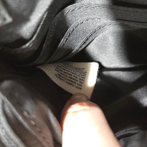 Lucky Brand Black Leather Studded Flap Sher Crossbody Bag Boho Small Purse - Picture 15 of 16